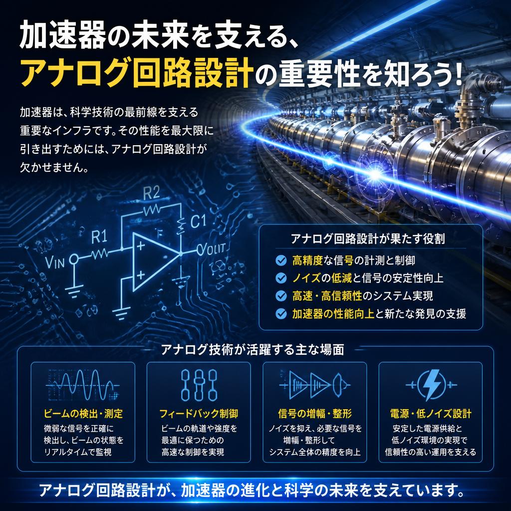 加速器の未来を支える、アナログ回路設計の重要性を知ろう！